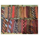 A lot of 49 Neck Ties: Jerry Garcia, Polo, Joseph Abboud, Calvin Klein, Hugo Boss etc.