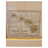 Circa 1903 Framed Map of California, Nevada and Hawaiian Islands by Mast, Crowell & Kirkpatrick.