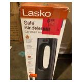 Lasko Bladeless 1500W 28 in. Black Electric Oscillating Tower Ceramic Space Heater with Remote Control and Digital Display  Customer Returns See Pictures