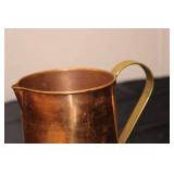 Vintage Copper Pitcher with Brass Handle - Clever & Wight Copperware