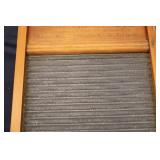 Antique National Washboard Co. with Original Wood Frame