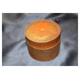 Vintage Wooden Trinket Box with Set of 8 Decorative Coasters