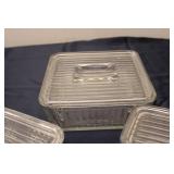 Set of 3 Anchor Hocking Glass Storage Containers with Lids