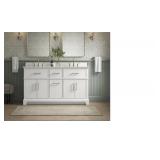 Kohler Chulton 60" bathroom vanity cabinet with sinks and quartz top