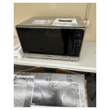 Panasonic Family Size 2.2CuFt Countertop Microwave Oven with Cyclonic Inverter Technology NN-SN97HS