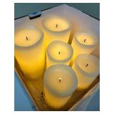 Gerson 6-Piece LED Glow Wick Flameless Candle Set Batteries Included