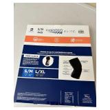 Open Box 2 Pack of Copper Fit Elite Small / Medium Knee Compression Sleeves