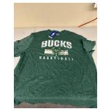 New Milwaukee Bucks Basketball T-Shirt Size 2XL