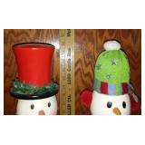 Holiday Nutcracker Collection, (2) Snowmen Themed.