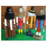 Holiday Nutcracker Collection, (4) Western Themed.