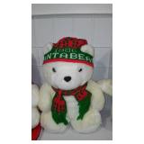 Santa Bears In Tote 1985-1986-1987