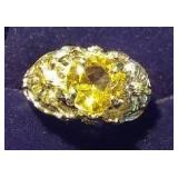 Yellow Gemstone Ring.