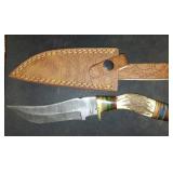 Etched Knife And Sheath