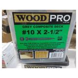 5 lbs. Wood Pro #10 x 2 1/2" Grey C...