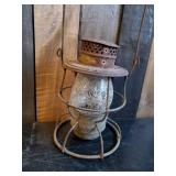 Vintage Super Cool Tall Globe Railroad Lantern