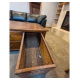 Coffee Table with baskets (dual side)