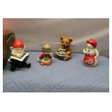 Christmas Decorative Figurines and Holiday Kitchenware Set