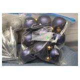 Assorted Holiday Ornament Decorations and Tinsel Bundle