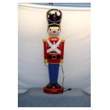 Vintage Light-Up Christmas Toy Soldier Decoration Blow Mold