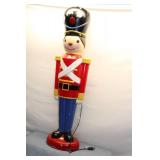 Vintage Light-Up Christmas Toy Soldier Decoration Blow Mold