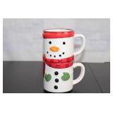 Set of 8 Holiday-Themed Mugs with Festive Designs