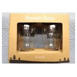 Collection of 9 Holiday Village Houses and Figurines with Decorative Lights