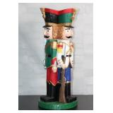 Handcrafted Wooden Nutcracker Soldier Figurine - Double-Sided Design