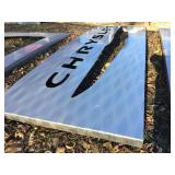 Chrysler Large Metal Sign 8