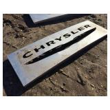 Large Chrysler Metal Sign 8