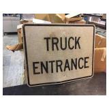 Truck Entrance Sign 30" x 24"