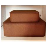 Set of 2 Shagreen Box with Lid - Threshold™ designed with Studio McGee-Small & Large