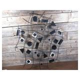 Metal Shell Grid Wall Art-33" x 35"