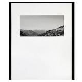 18" x 24" B&W Layered Landscape Weighted Mat Framed Wall Print - Threshold