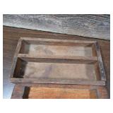 Set of 3 Small Rustic Wood Trays