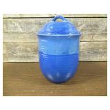 HOME Blue Stone Ware Gasketed Top Ceramic Dry Goods Jar