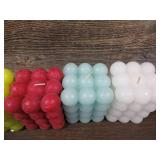 Lot of 5 3.5" Unscented Bubble Sculpture Candle 12oz - Opalhouse