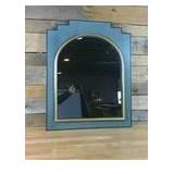 24" x 30" Wood and Brass Wall Mirror Blue - Opalhouse designed with Jungalow