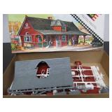 Group of Unused Train Layout Buildings - Plasticville etc