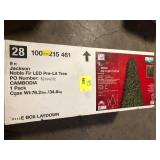 Home Accents Holiday 9 ft. Pre-Lit LED Jackson Noble Fir Artificial Christmas Tree  Customer Returns See Pictures