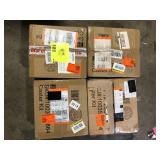 Lot of Husky 4 in. Caster Kit for Heavy Duty Welded Steel Garage Base Cabinets   Customer Returns See Pictures