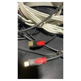 Assorted Audio/Video Cables with Connectors