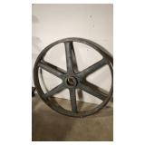 Massive 39 inch 4 Groove Cast Iron Bushed Bore Multiple Sheave Pulley