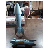 2-Vintage Rocket Coin Banks