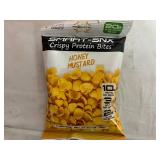 12 Bags of Smart-Snx Crispy Protein Bites - Honey Mustard