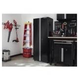 Husky Ready-to-Assemble 24-Gauge Steel Freestanding Garage Cabinet in Black (36.6 in. W x 72 in. H x 18.3 in. D) Customer Returns See Pictures