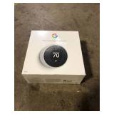 Google Nest Learning Thermostat - Smart Wi-Fi Thermostat - White  Customer Returns See Pictures