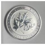 36 ounces .9999 Canadian 1.5-ounce Silver Coins