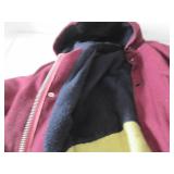 Very heavy wool hooded parka...