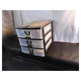 Small 3 drawer file storage/contents