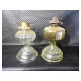 Vintage Glass Oil Lamps